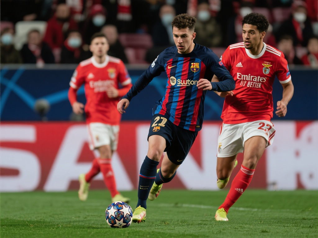 比赛前，巴萨与本菲卡两队状态形成鲜明对比